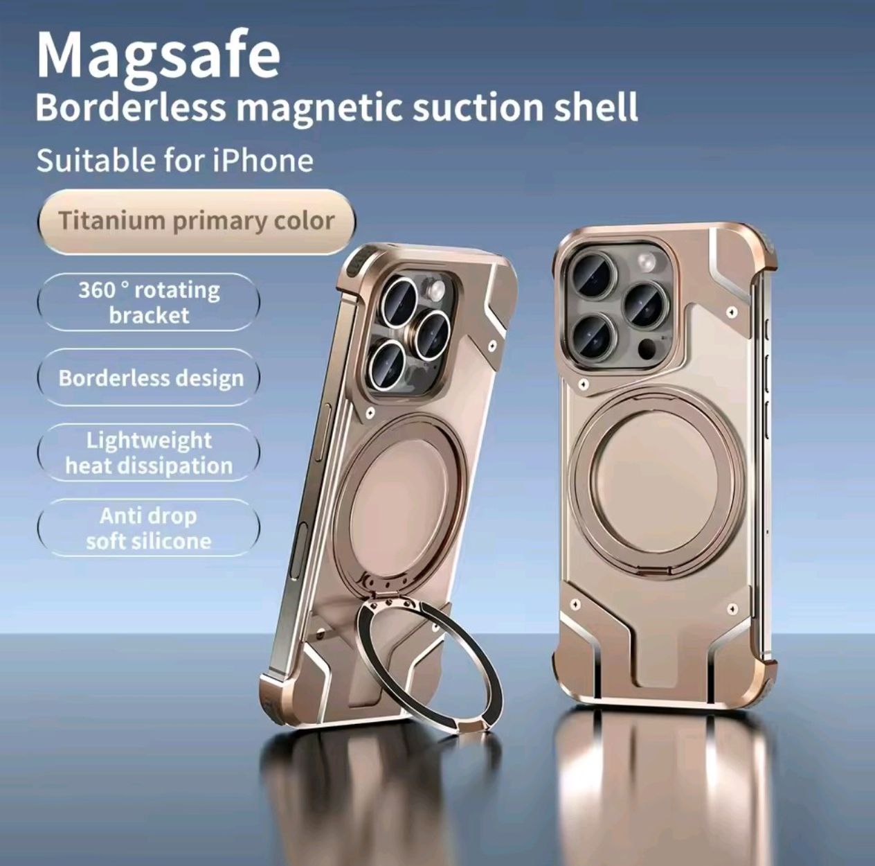Magnetic Armor Case – For iPhone 16 Pro / Max🛡️